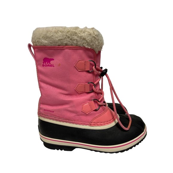 Sorel Other - Sorel  Youth Yoot Pac Nylon Winter Boot Pink Girl's Big Kid Size 5 Waterproof